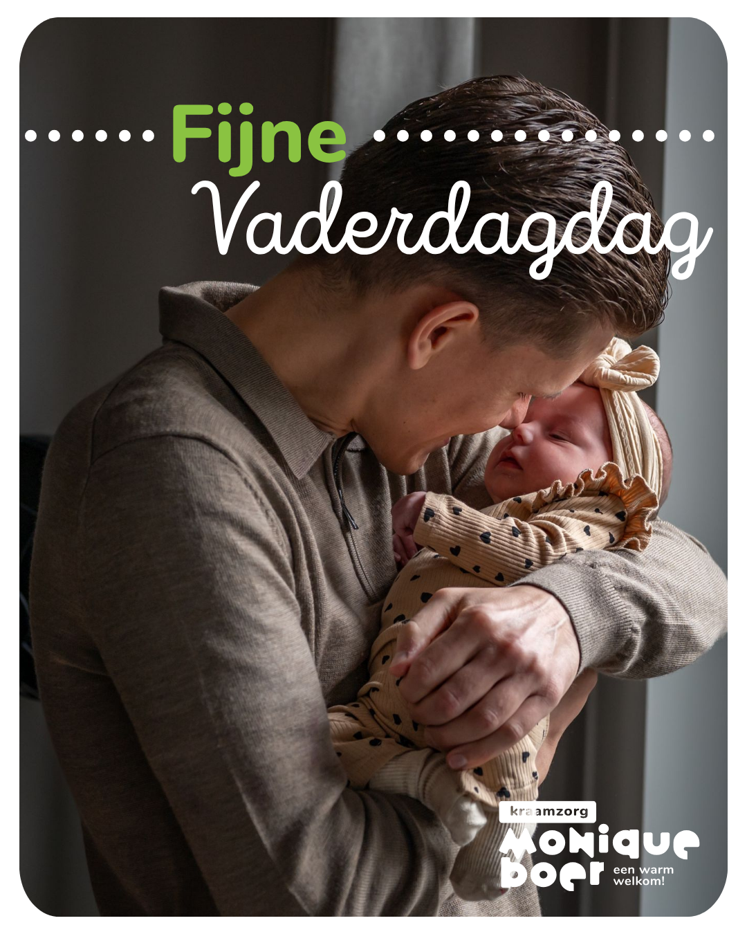 Standaard met logo Vaderdag